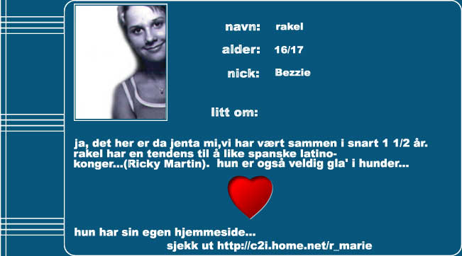 hun har sin egen hjemmeside...